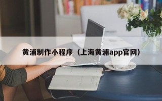 莱芜黄浦制作小程序（上海黄浦app官网）